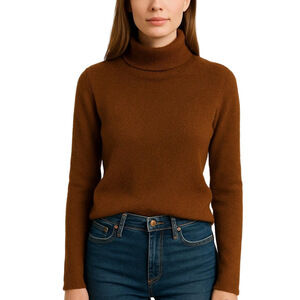 Aritzia Wilfred Brown Turtleneck Sweater Medium